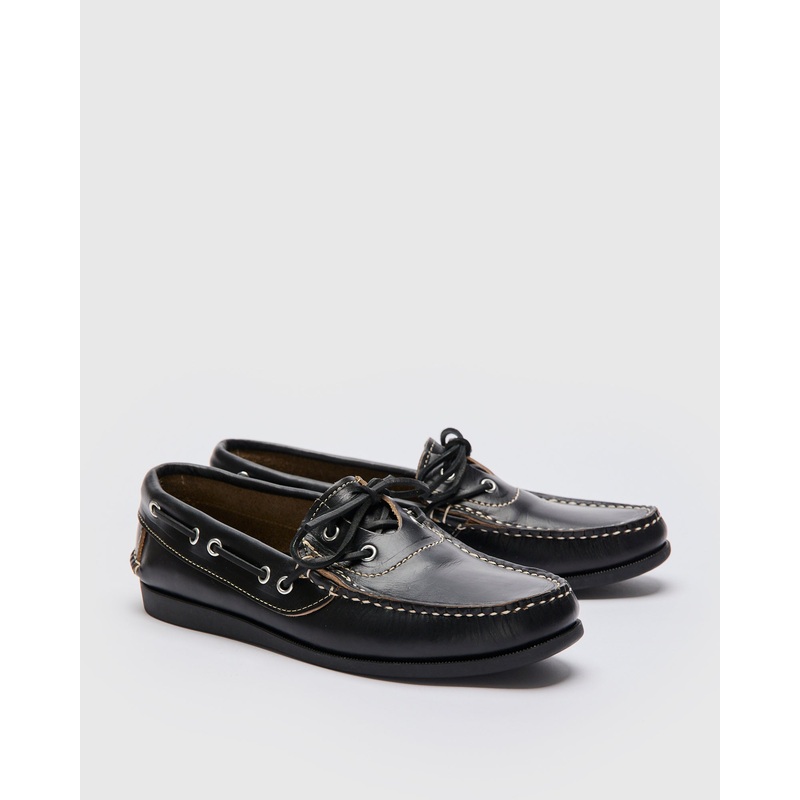 Trooper Moc Loafer in Black Horween Chromexcel