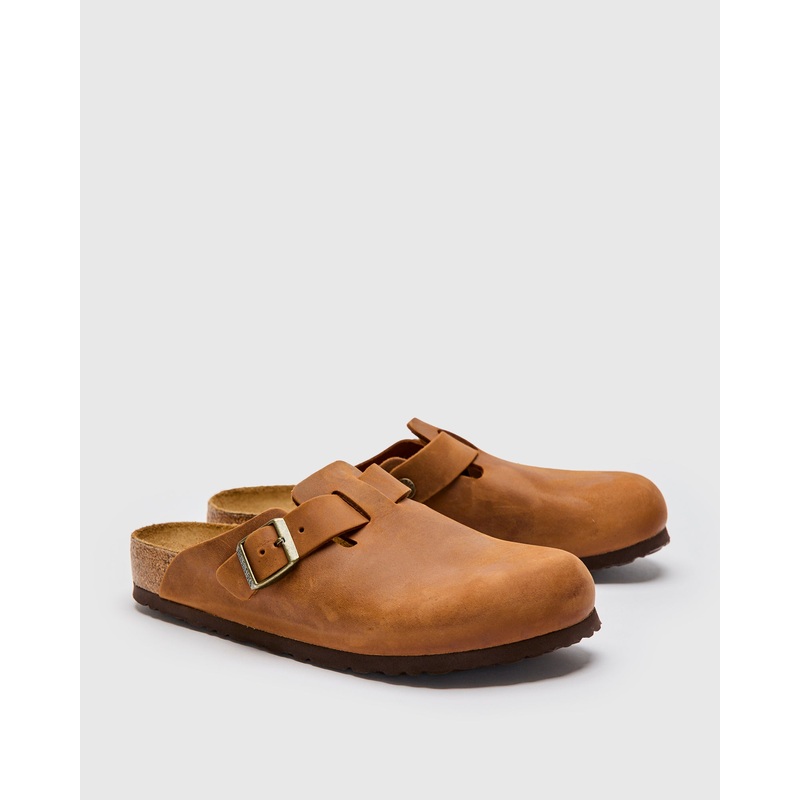 Boston Clog in Cognac Oil Leather