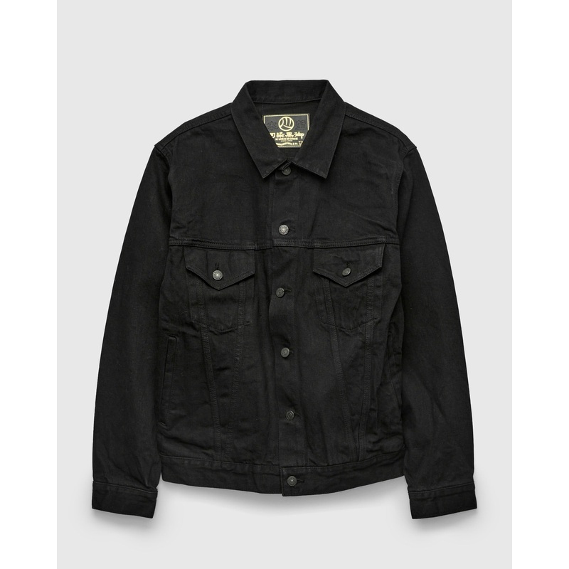 “Kyoto Montsuki” 13.5oz Selvedge Type-3 Jacket in Kyo Kuro Overdye