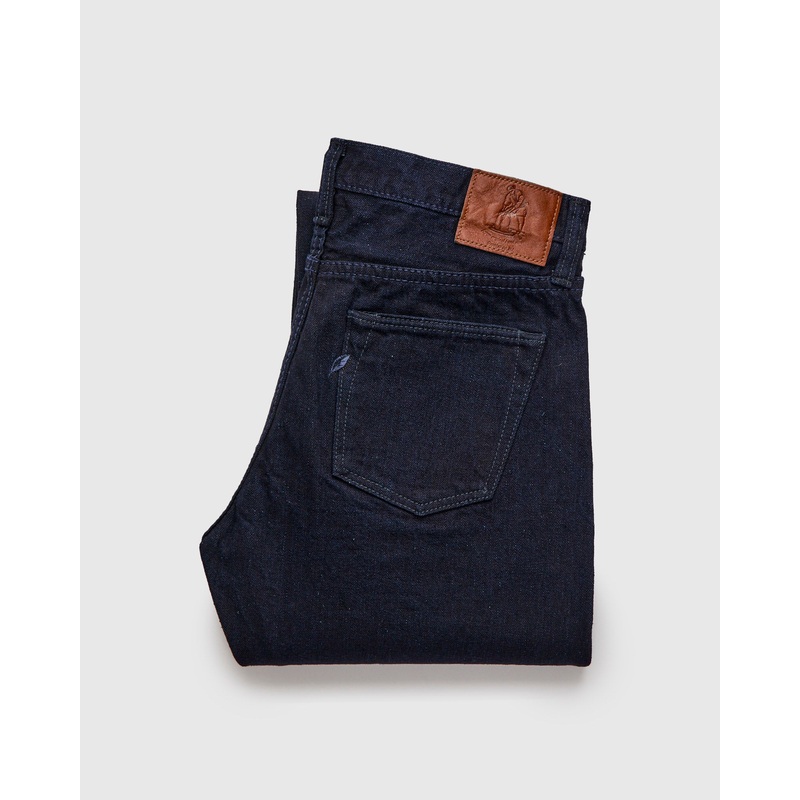 XX-003-IDBK 14oz Indigo Black Rinsed Selvedge Denim – Regular Straight Fit