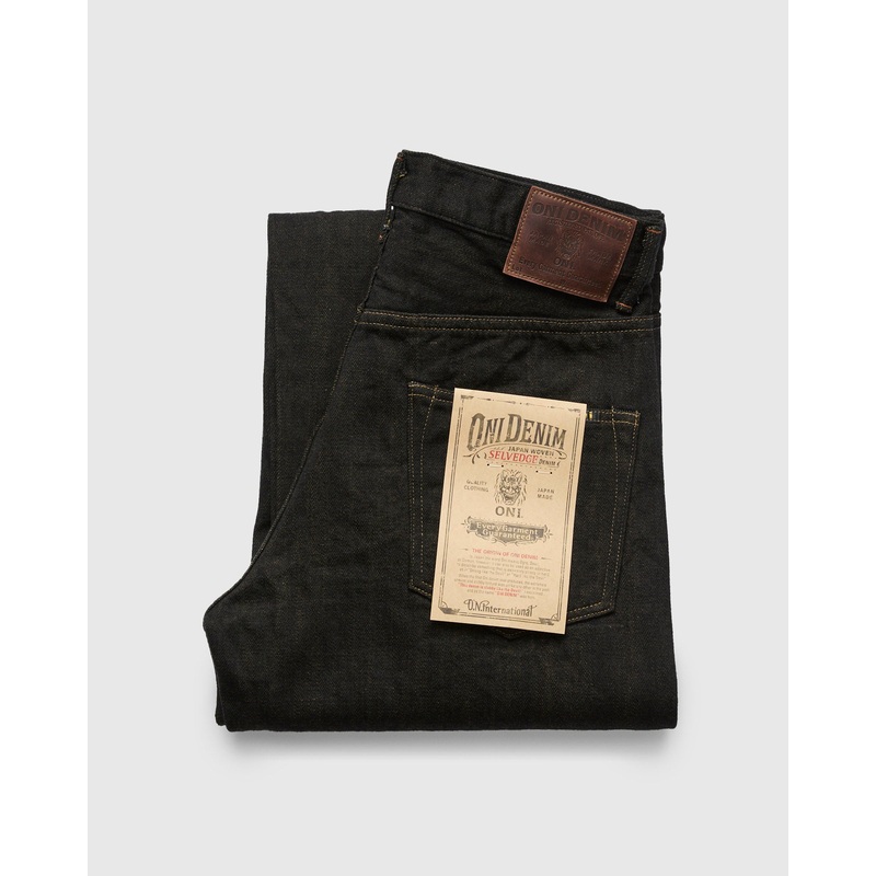 222-BKOL “Kiraku” 12oz Selvedge Denim – Super Wide Straight Fit