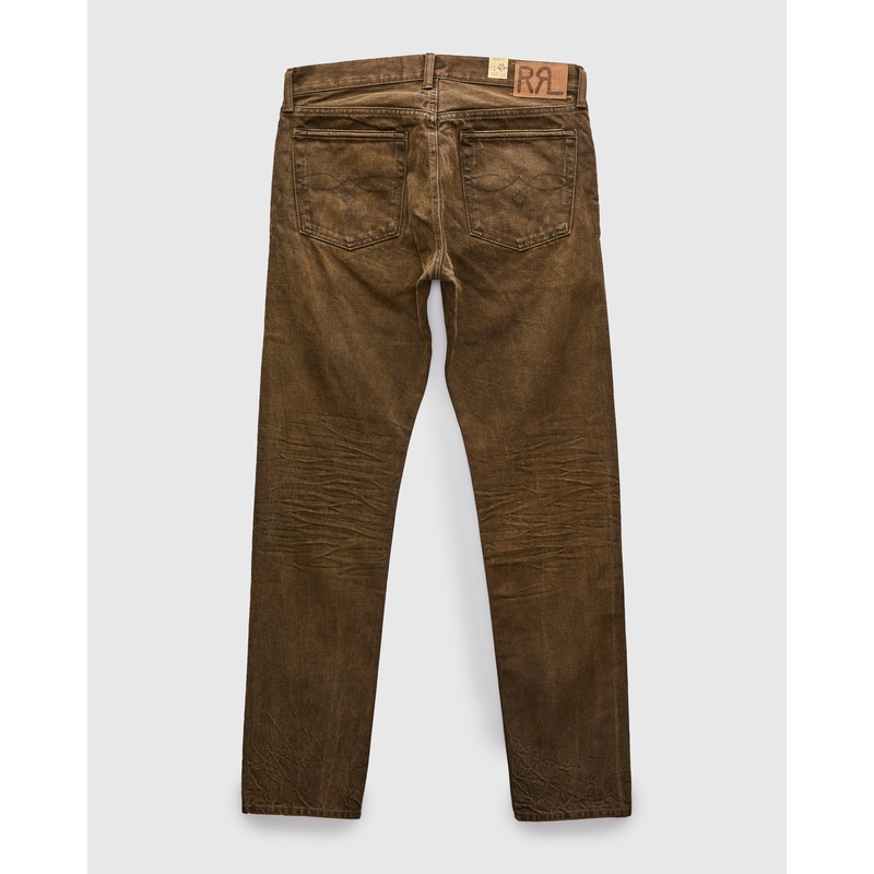 “Distressed Brown” 13.5oz Washed Denim – Slim Fit