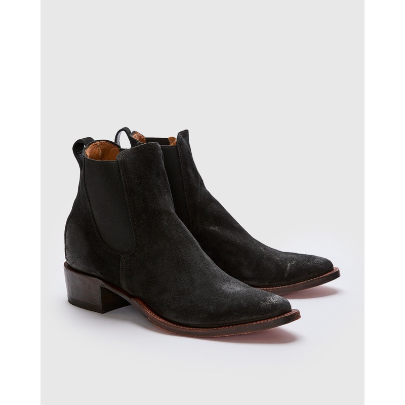 Plainview Chelsea Boot in Black Roughout