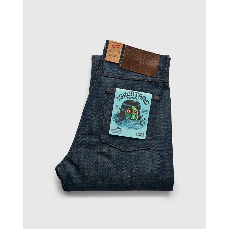 “Kawataro” 14.5oz Greencast Selvedge Denim – True Guy Fit