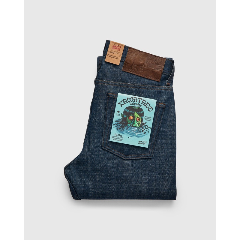 “Kawataro” 14.5oz Greencast Selvedge Denim – Weird Guy Fit