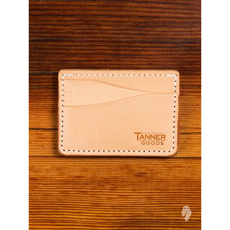 “Journeyman” Leather Card Wallet in Natural