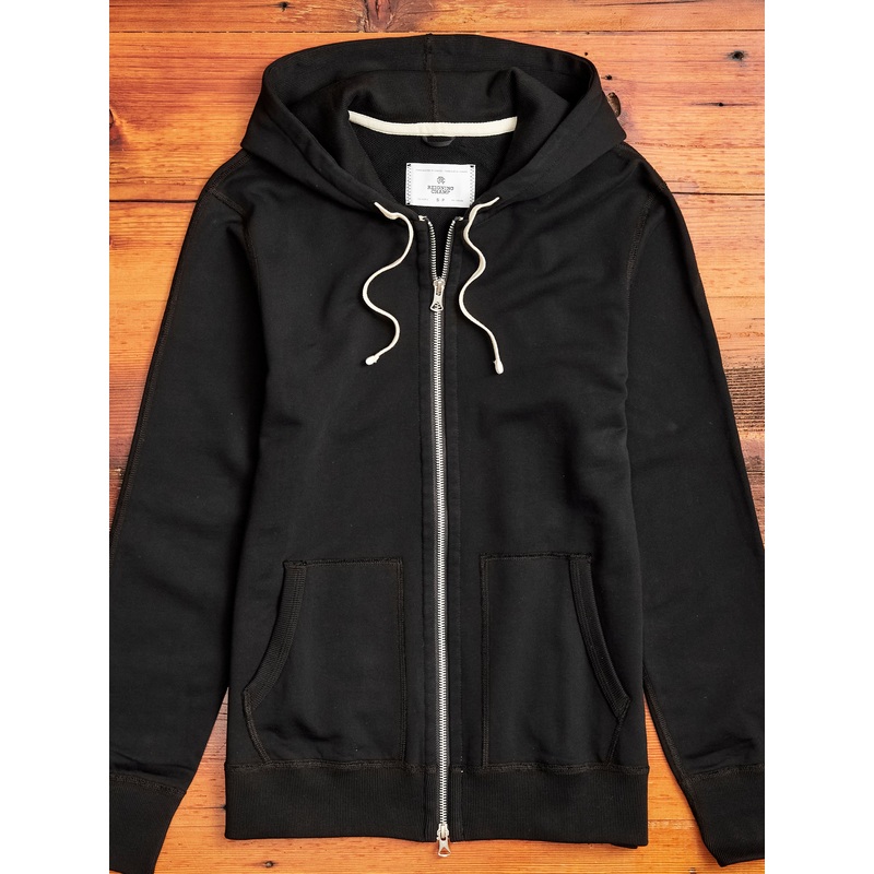 Zip Hoodie in Black