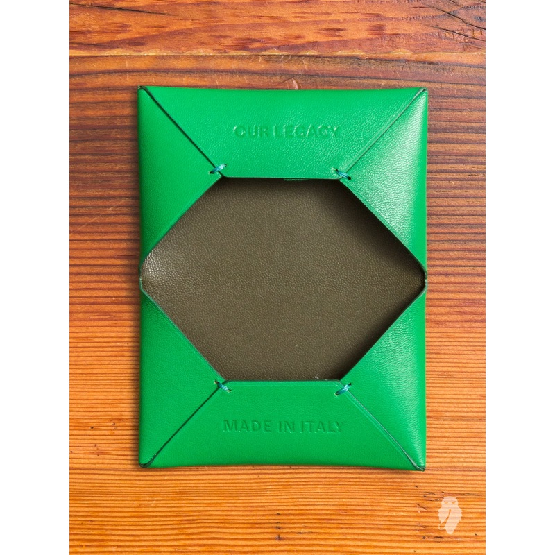 “Chorus” Leather Cardholder in Ectoplasm