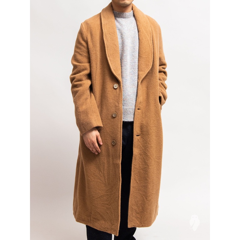 Shawl Contour Coat in Camel