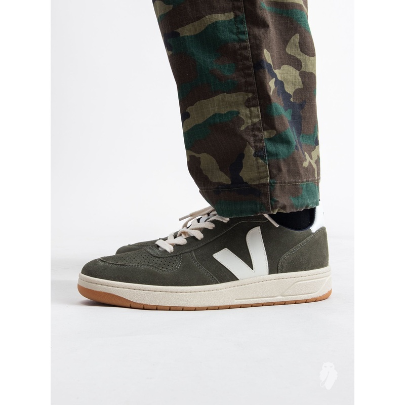 V-10 Sneaker in Olive Suede