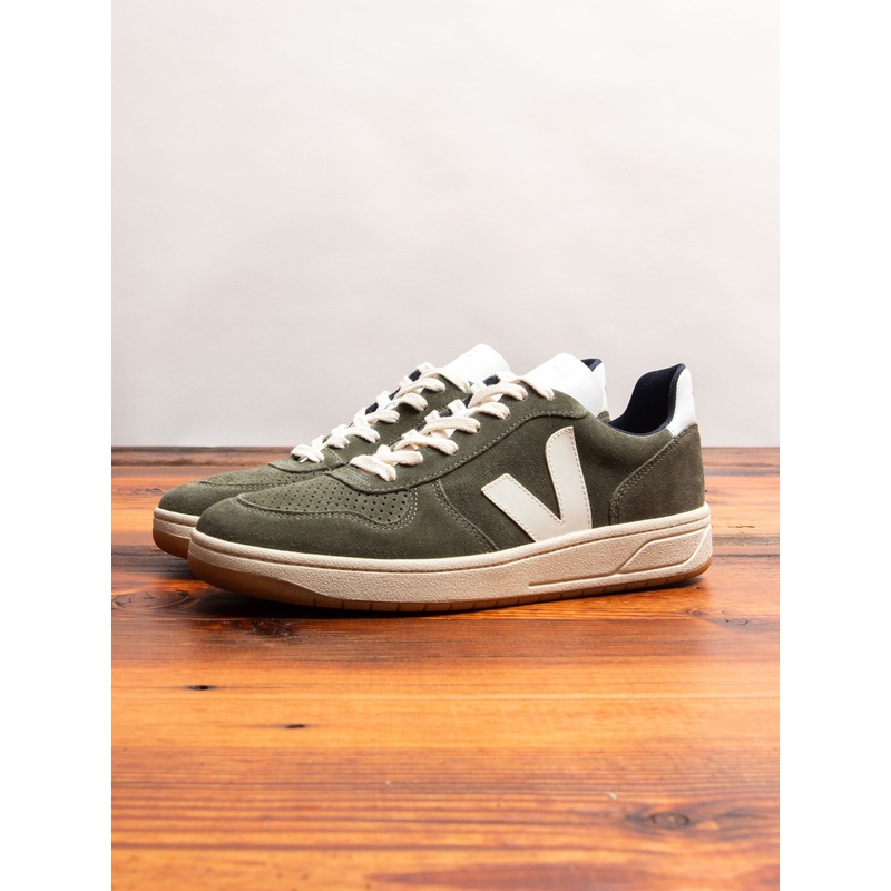 V-10 Sneaker in Olive Suede