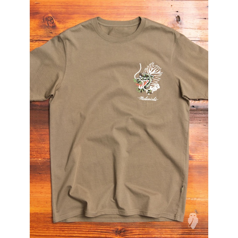 “Ghost” T-Shirt in Maha Olive
