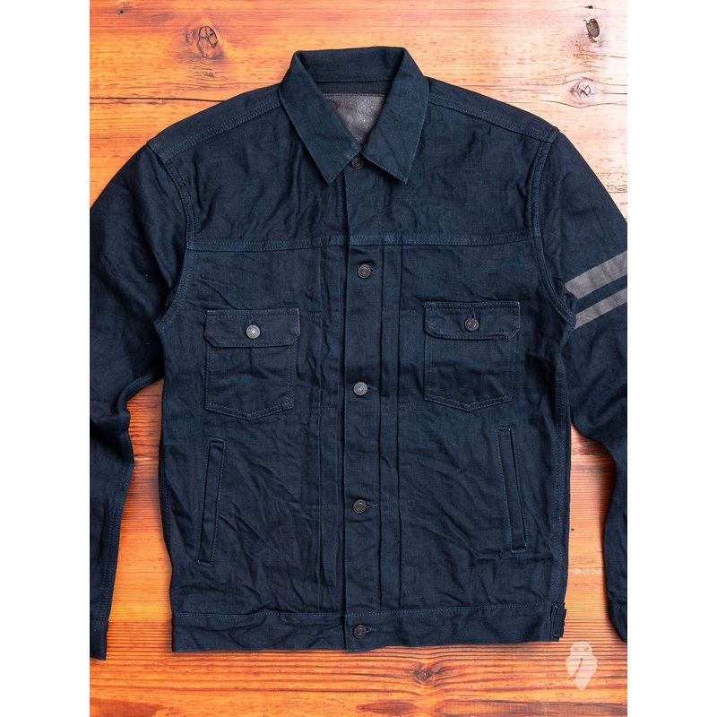 BOM012-B “Momotaro x Blue Owl” 15.7oz Selvedge Denim Jacket
