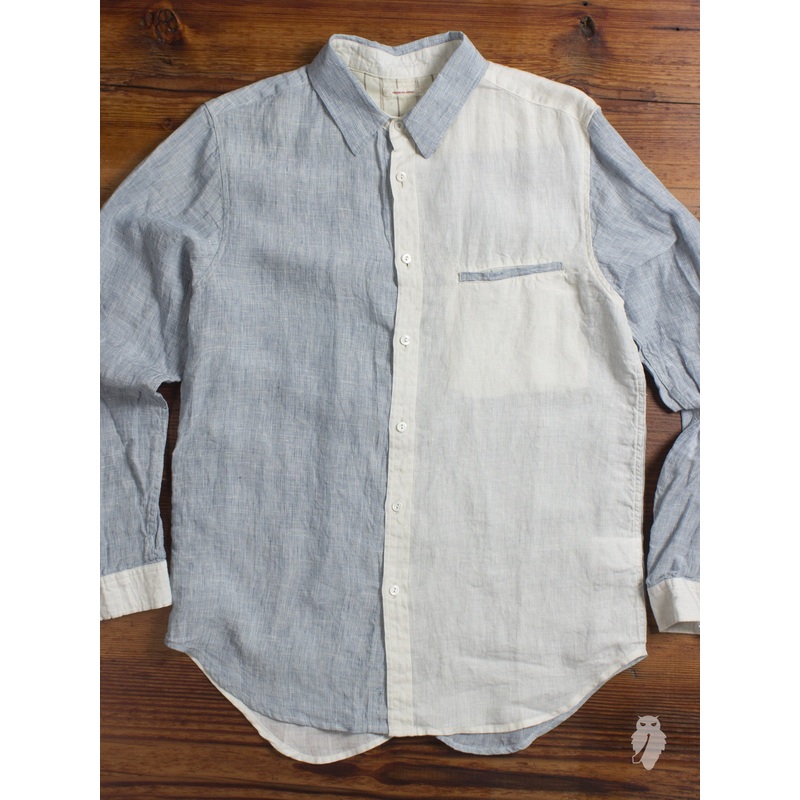 “Chambray x Hakeme” Linen Button Down