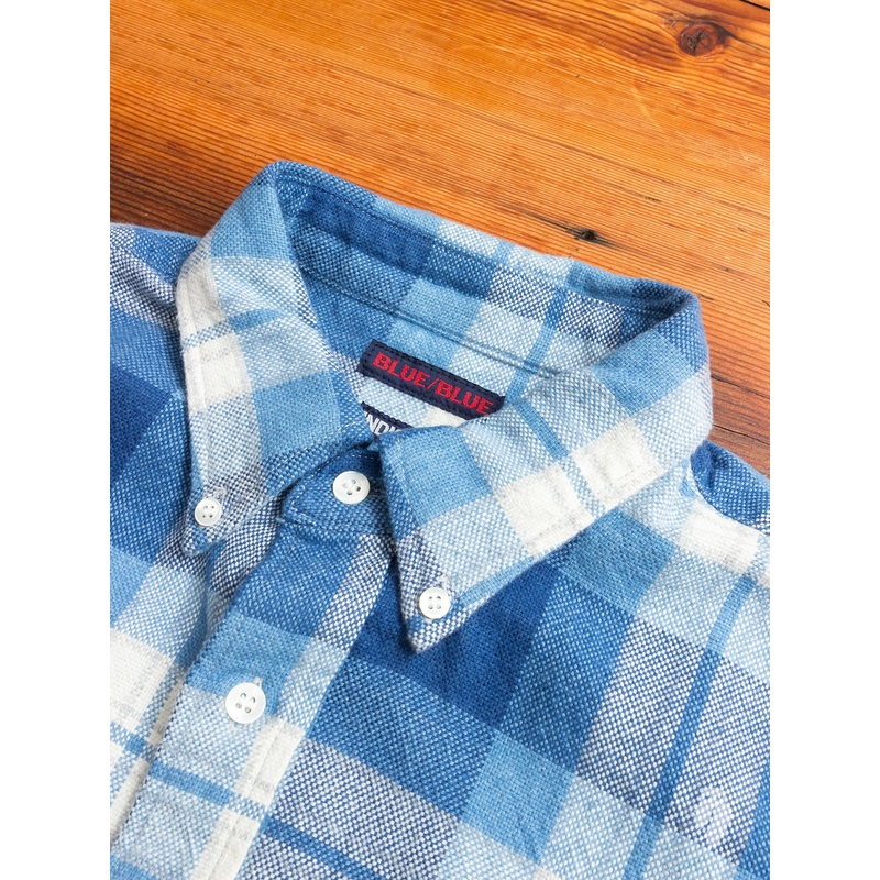 Yarn-Dyed Button Down Shirt in Indigo