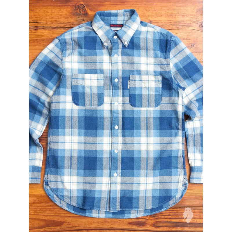 Yarn-Dyed Button Down Shirt in Indigo