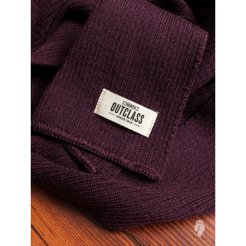 Wool Scarf in Maroon