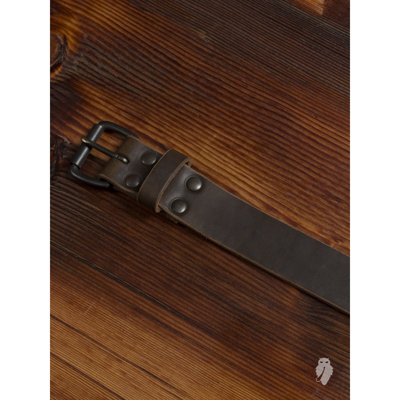 “Dustin Belt” in Hand Stained Olive