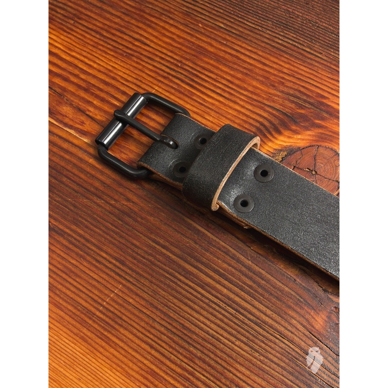 “Wenatchee Belt” in Rough-Out Black Horse Hide