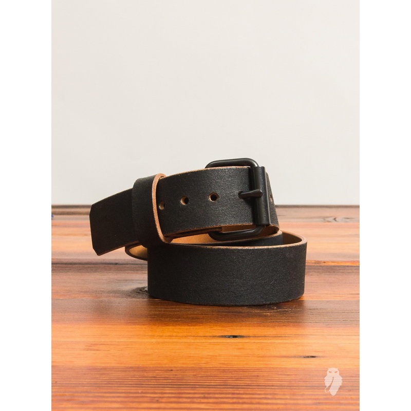 “Wenatchee Belt” in Rough-Out Black Horse Hide