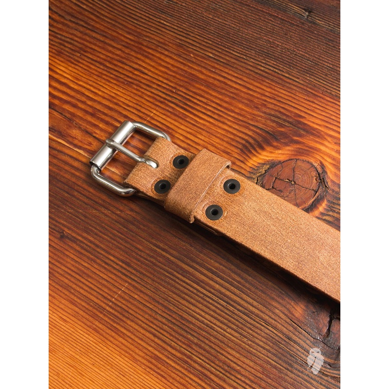 “Wenatchee Belt” in Rough-Out Natural Horse Hide