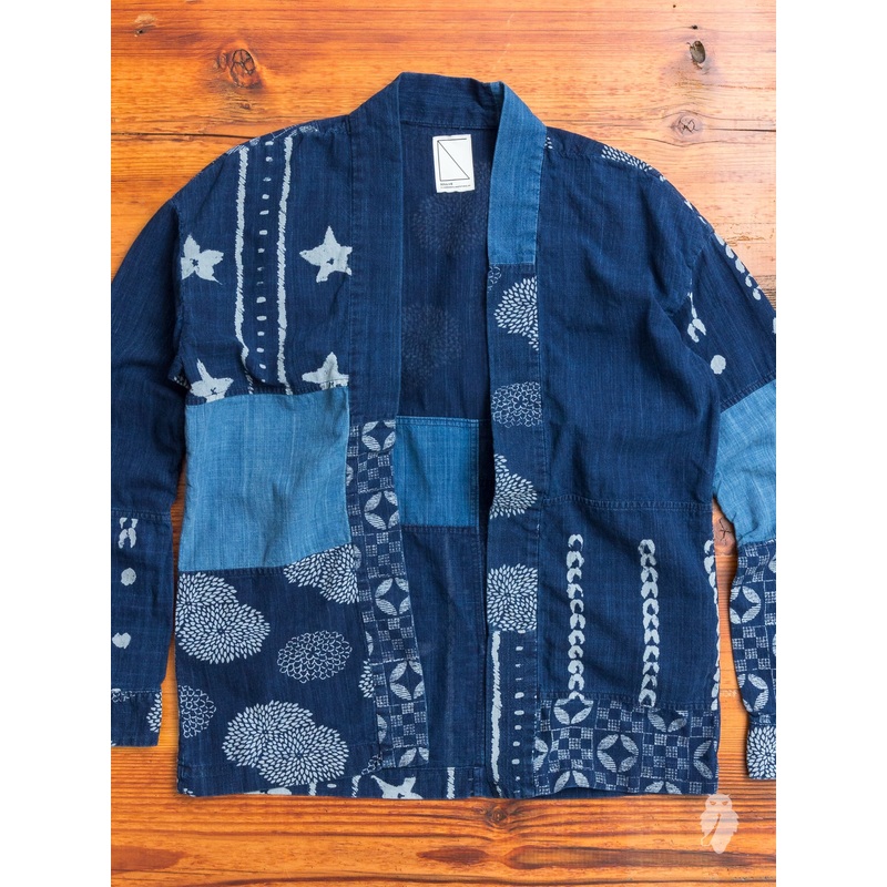 “Arts & Crafts” Haori Shirt in Indigo