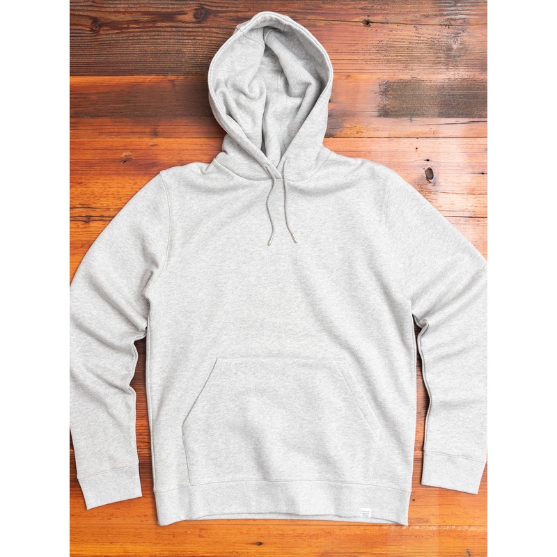 Vagn Pullover Hoodie in Light Grey Melange
