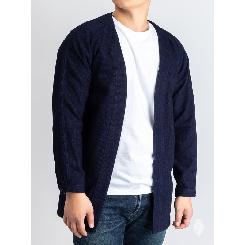 “10th Anniversary” Haori Sashiko Shirt in Indigo