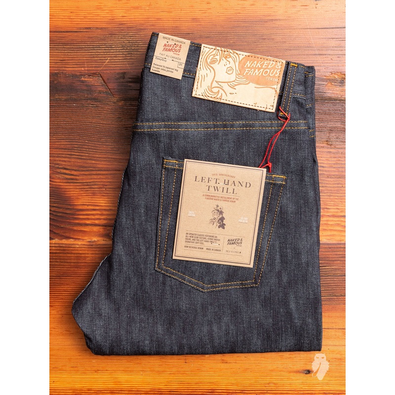 “10th Anniversary Left Hand Twill” 13.75oz Selvedge Denim – Easy Guy Fit