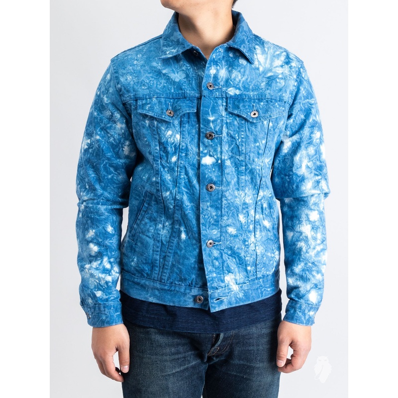 “10th Anniversary” Type-3 Denim Jacket in Indigo Tie-Dye