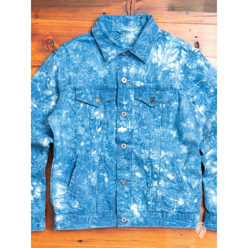 “10th Anniversary” Type-3 Denim Jacket in Indigo Tie-Dye