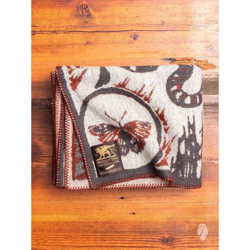 “Eye of the Forest” Norwegian Wool Blanket