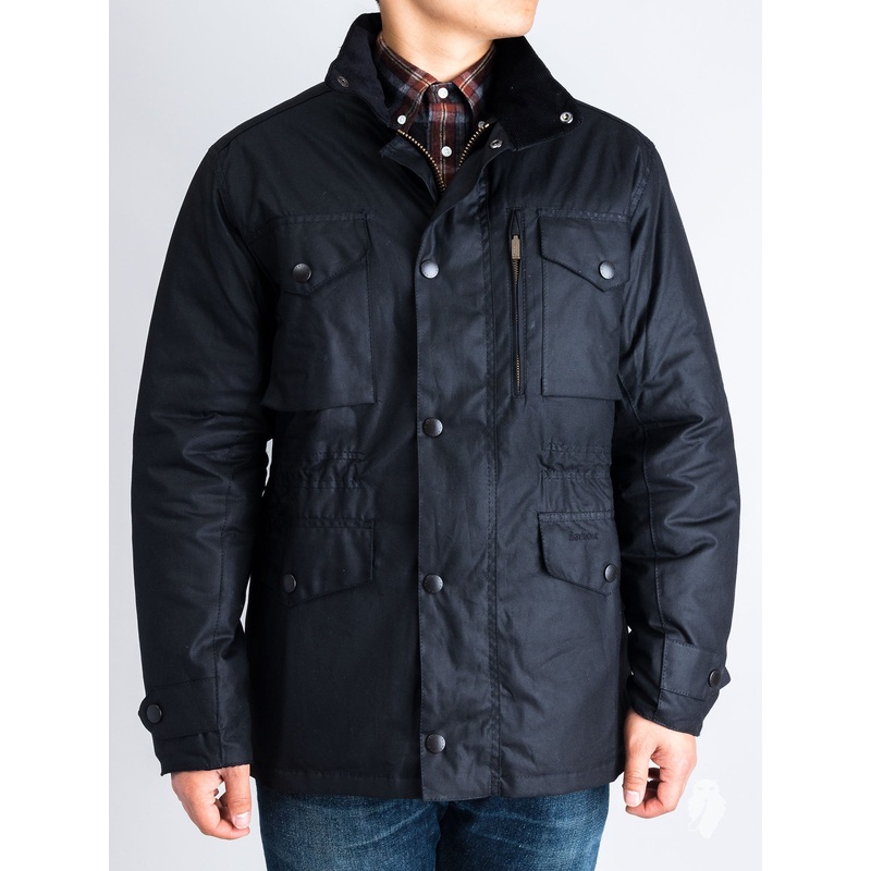 “Sapper” Wax Jacket in Black