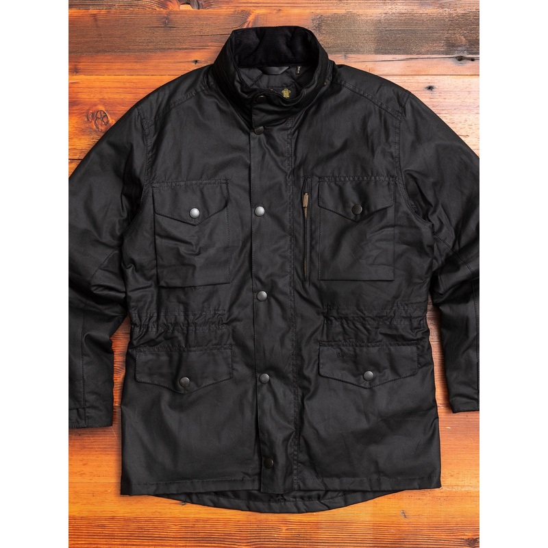 “Sapper” Wax Jacket in Black