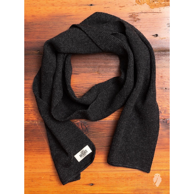Wool Scarf in Charcoal
