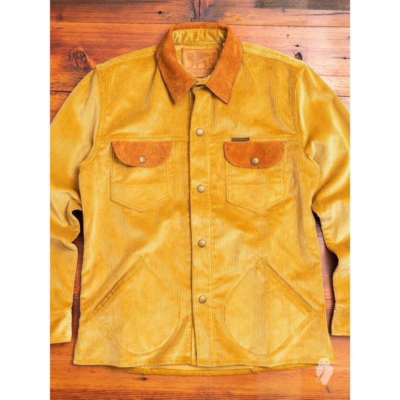 “Eagle Rising” Corduroy Jacket in California Gold