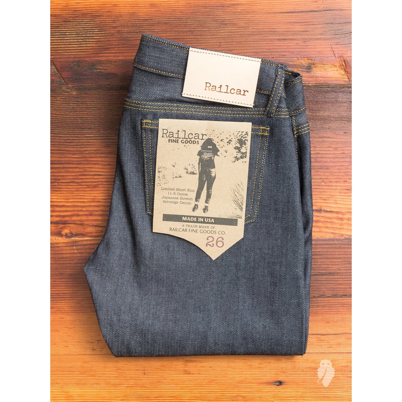 X041 11.5oz Women’s Stretch Selvedge Denim – Vixen Fit