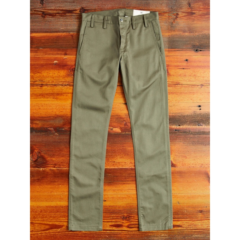 “Officer Trouser” in Olive Twill