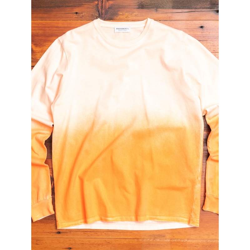 “On the Face of the Wave” Long Sleeve T-Shirt in Shaded Orange