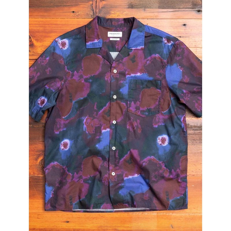 “Psycho Flower” Rangi Shirt in Blue