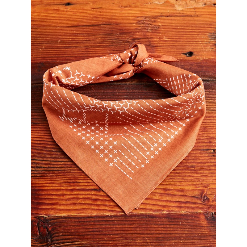 Sashiko Bandana in Brick