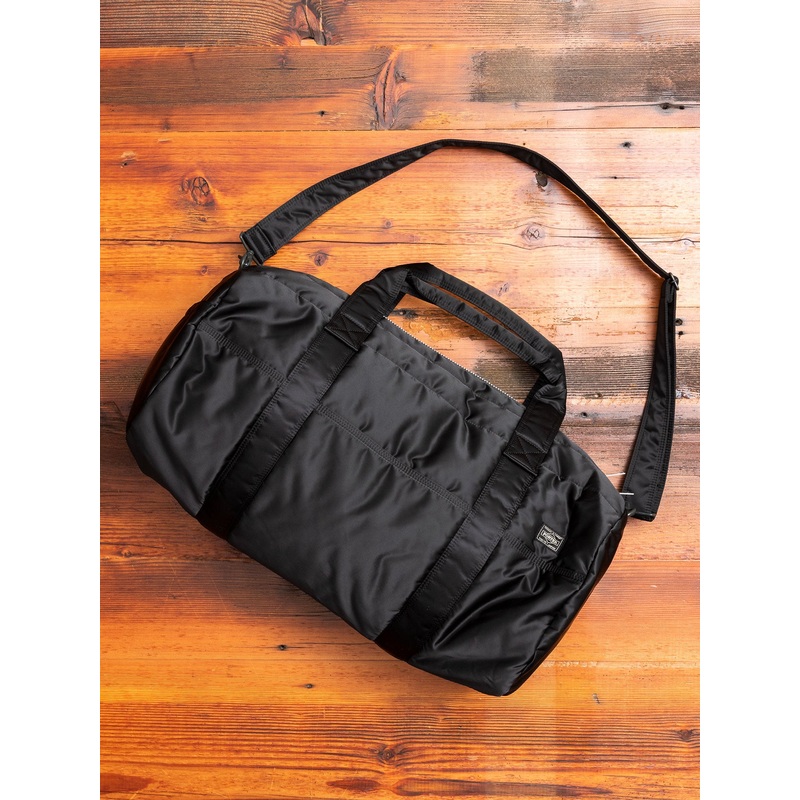 “Tanker” 2-Way Boston Bag (M) in Black