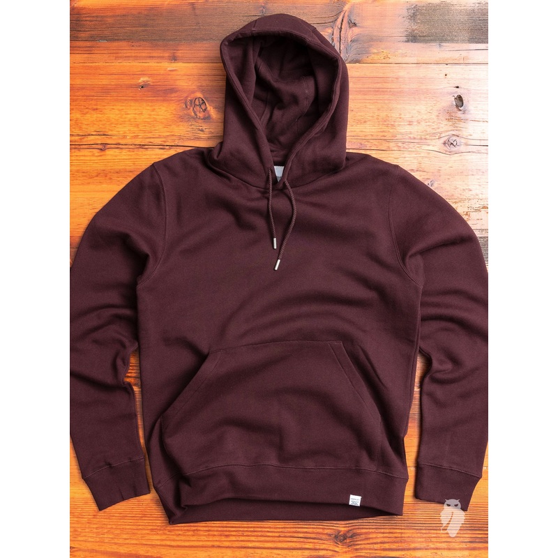 Vagn Pullover Hoodie in Eggplant Brown
