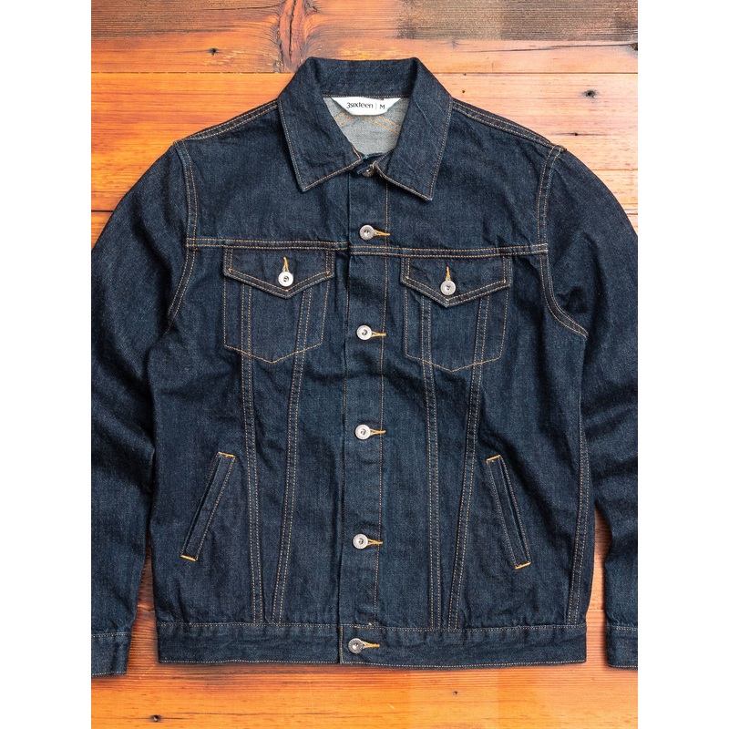 3sixteen x Blue Owl “Gold Rush” Modified Type-3 Denim Jacket in Indigo