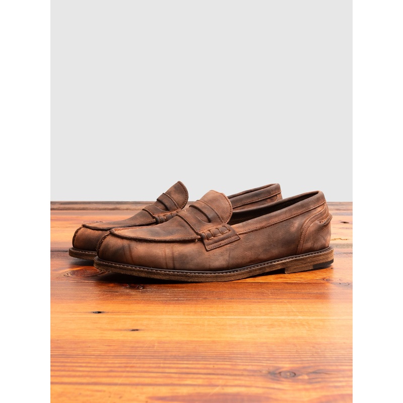 Slouchy Loafers in Dark Brown