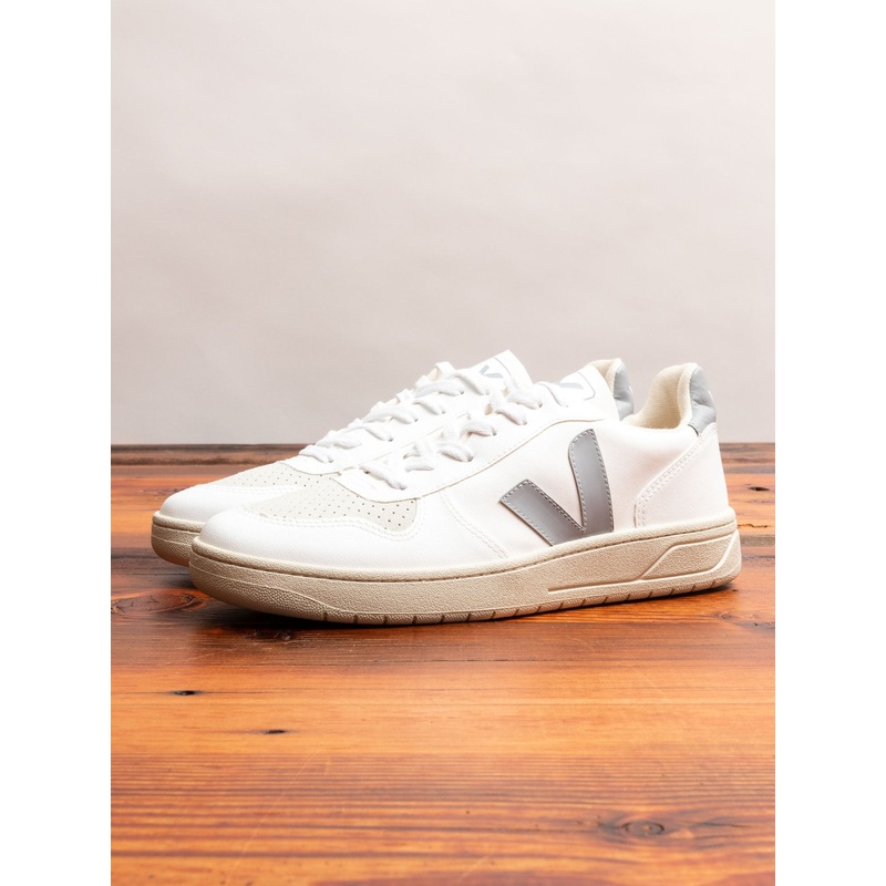 V-10 CWL Sneaker in White Oxford Grey