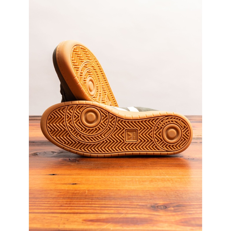 V-10 Gum Sole Sneaker in Mud Suede