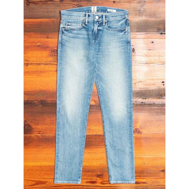 “Julian” 14oz Washed Indigo Stretch Selvedge Denim – Pen Slim