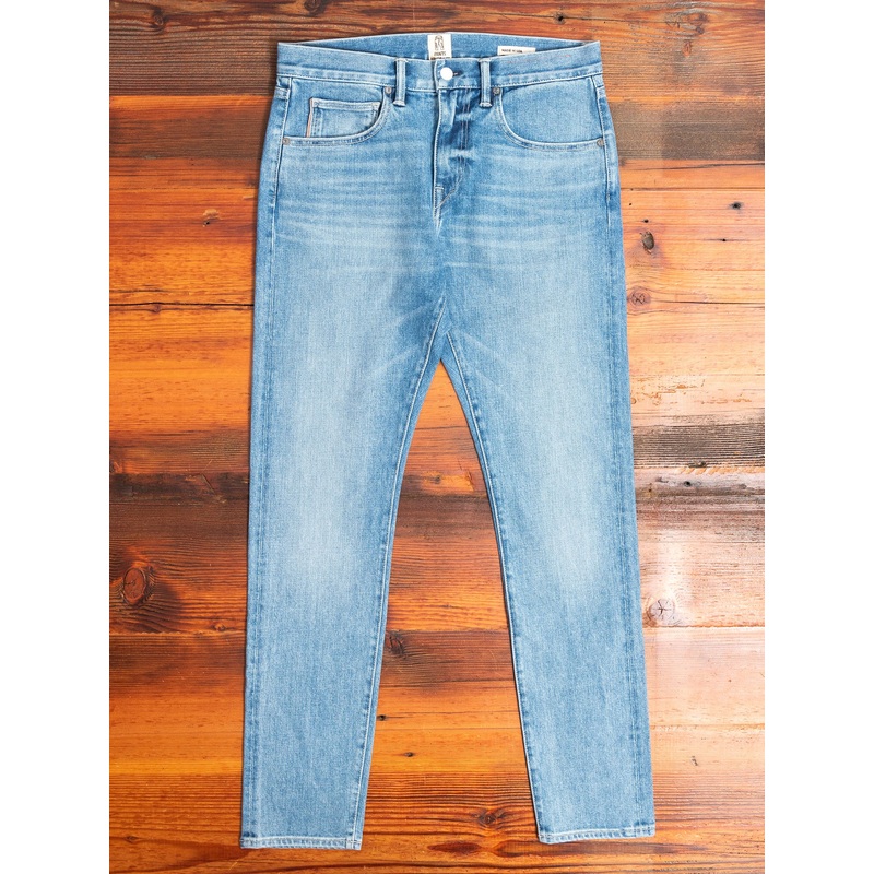 “Geddy” 14oz Washed Indigo Stretch Selvedge Denim – Scissors Slim Tapered