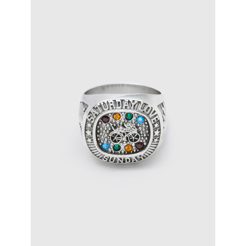 Weekend Champion Ring in Silver/Topaz